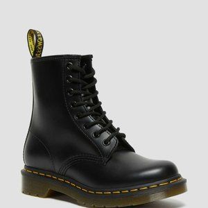 Dr. Martens Black Leather Lace-Up Combat Boots